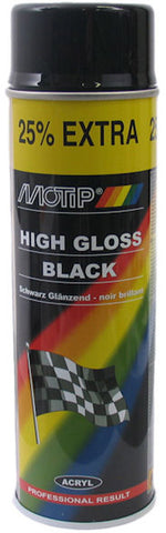 Aérosol Motip 500ml Noir Brillant