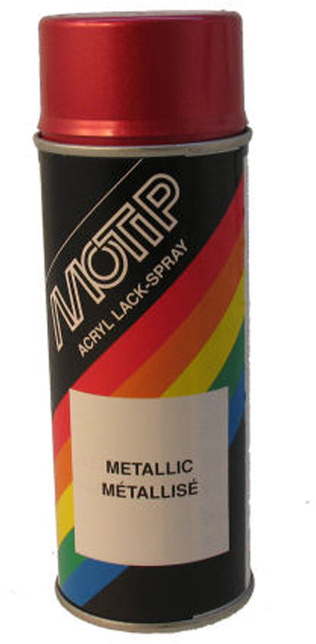 Spuitbus Motip 400ml - metallic rood