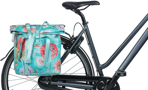 Basil Bloom Field fietsshopper 15-20L hemelsblauw