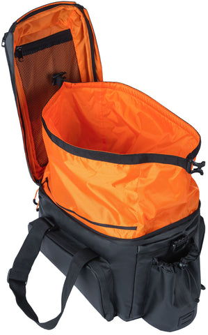 Basil Miles Tarpaulin trunkbag XL Pro MIK 9-36L zwart oranje