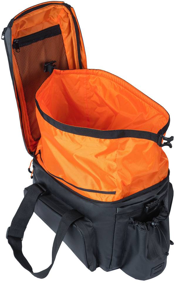 Basil Miles Tarpaulin trunkbag XL Pro MIK 9-36L zwart oranje