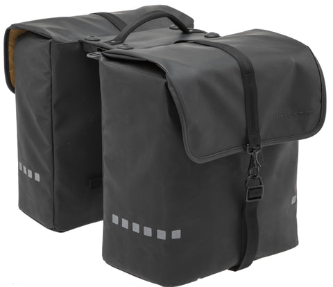 New Looxs Odense Double 39L RackTime dub tas afneem zwart