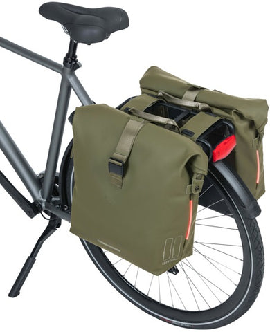 Basil SoHo sacoche double Nordlicht 41L vert mousse