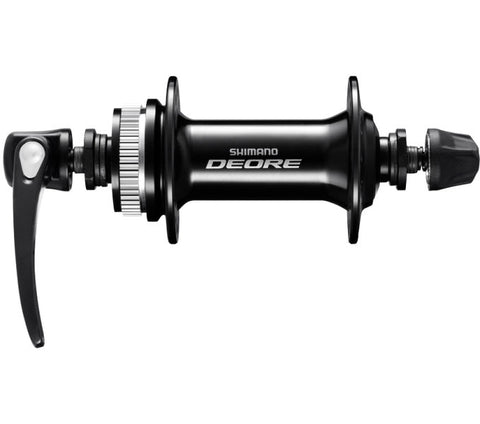 Voornaaf Shimano Deore HB-M6000 - 32 gaats - 100 mm inbouwbreedte - met snelspanner - zwart