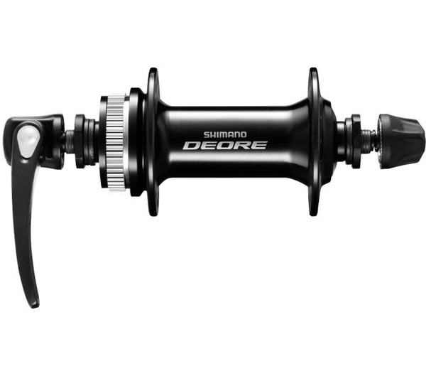 Voornaaf Shimano Deore HB-M6000 - 36 gaats - 100 mm inbouwbreedte - met snelspanner - zwart