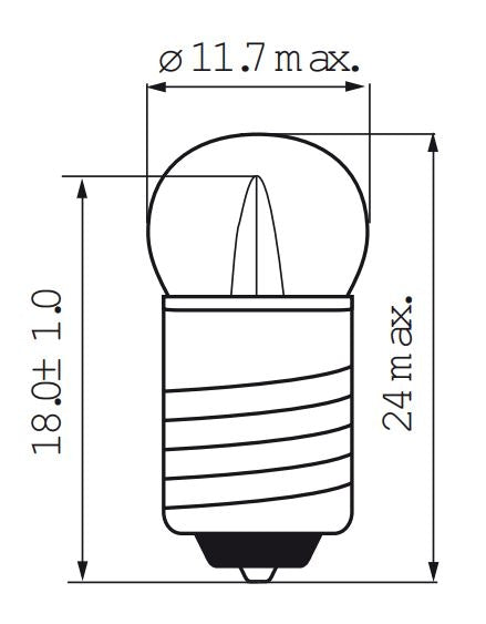 Lamp 6V 0.05 E10 fiets achter