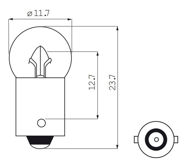 Lamp 6V 0.05 BAJ. fiets achter