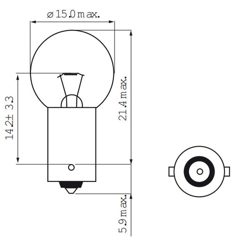 Ampoule 6V-7.5W BA9S