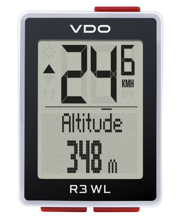 Fietscomputer VDO R3 WL STS (hoogte)