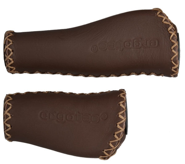 Ergotec handvatset Monaco 135 92 leer chocolade bruin