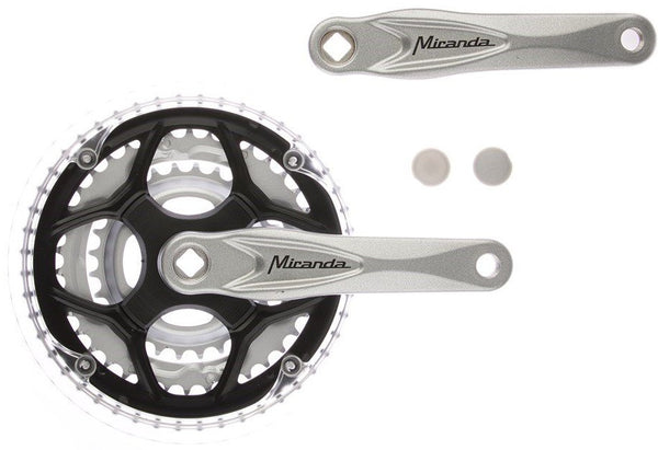 Miranda Crankset alu zilver 22 32 42t vlak +0 mm