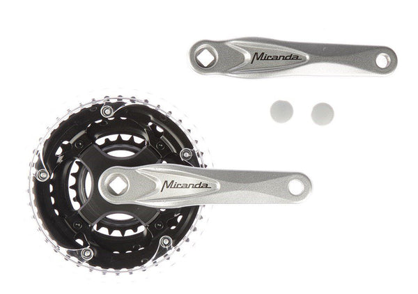 Crankstel 8 speed Miranda Alfa 3, 42 34 24T 5mm - zilver