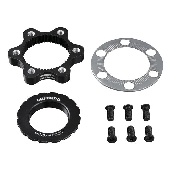 Adaptateur Shimano centerlock --&gt; frein à disque 6 trous sm-rtad05