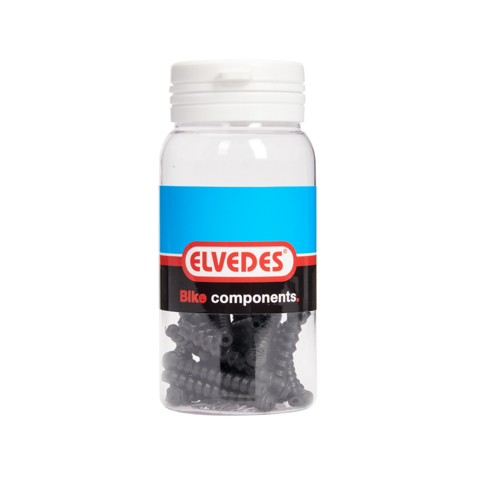 Elvedes rubber balgjes zwart 0.8-1.2mm. 25 stuks in pot