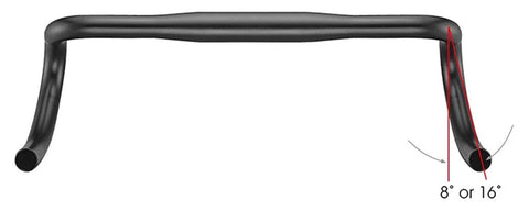 Guidon Satori X-Race Aero Ø31.8mm L=400mm - noir mat