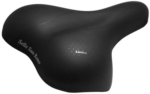 Fietszadel Selle San Remo Lindau voor stads- trekkingfietsen - zwart (werkplaatsverpakking)