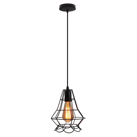 Homestyle Pro Homestyle MK012-B Industriële Hanglamp 19x22 cm Zwart Metaal