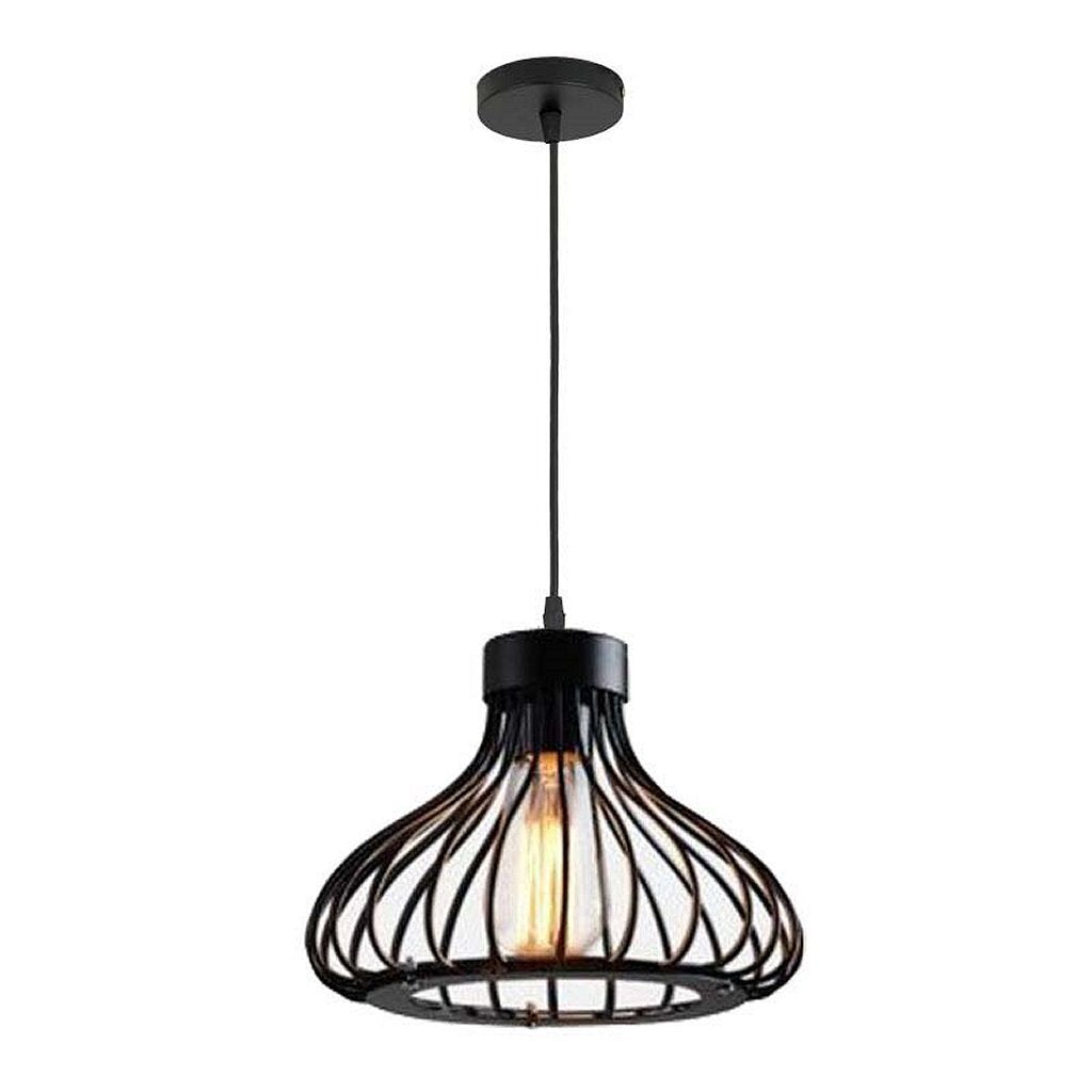 Homestyle Pro Homestyle MK109-BB Industriële Hanglamp 22x18 cm Zwart Metaal