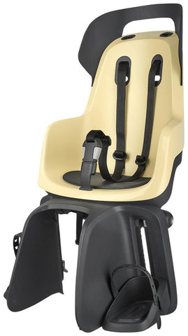 Kinderzitje achter Bobike Maxi Go - lemon sorbet - dragerbevestiging (CFS)