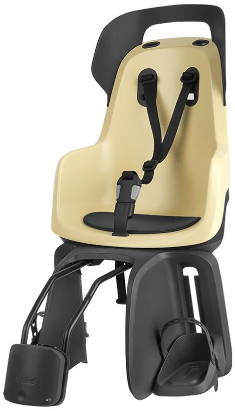 Kinderzitje achter Bobike Maxi Go - lemon sorbet - framebevestiging (FF)