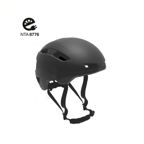 FALKX Helm, maat XL 62-63cm mat zwart. NTA 8776 goedgekeurd.