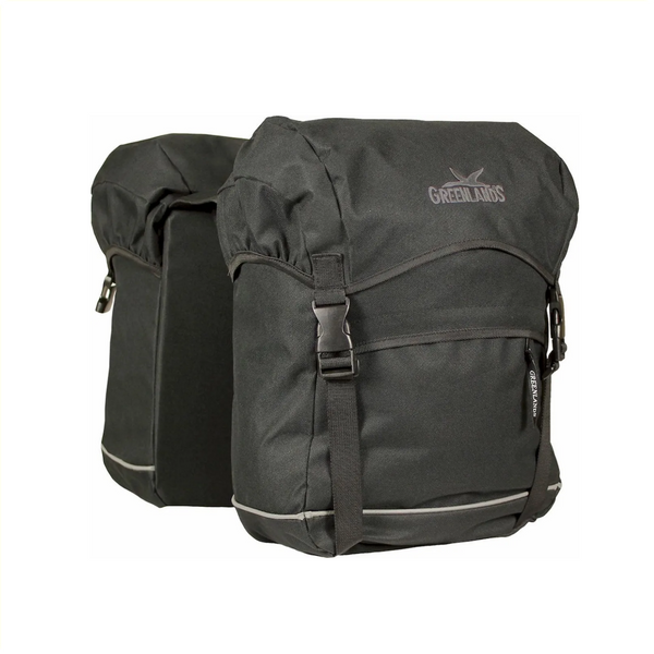 Greenlands tas dubbel travel zwart