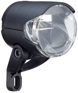 Koplamp Herrmans H-Black MR4 dynamo - aan uit functie - met houder - 100 120 lumen