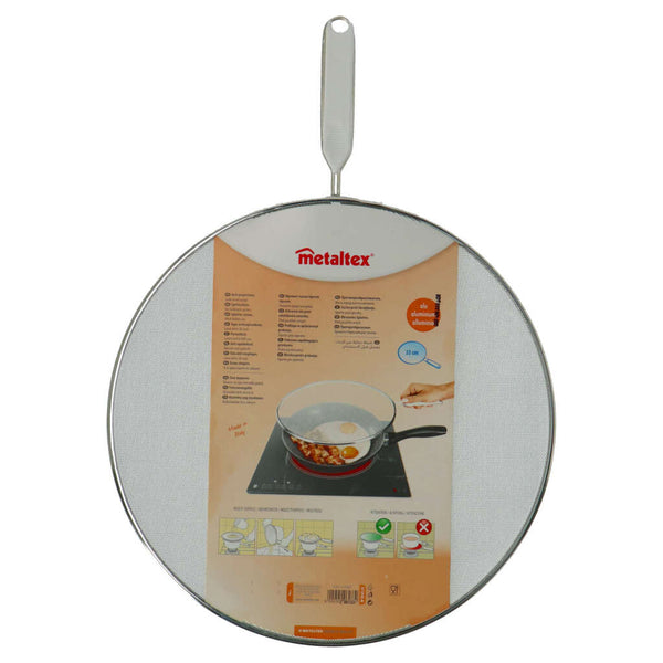 Metaltex Metaltex Anti Spatdeksel 33 cm RVS