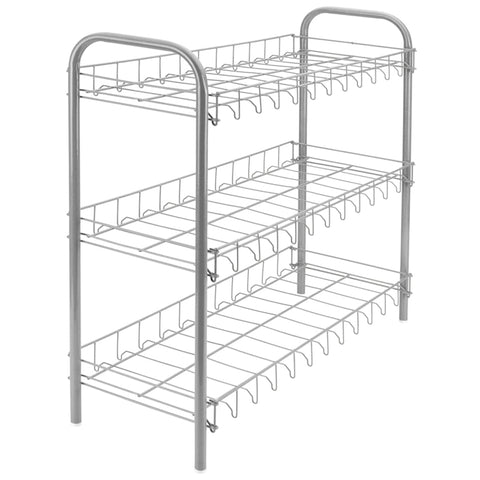 Metaltex Metaltex Shoe Schoenenrek 3 Etages 64x23x59 cm Zilver