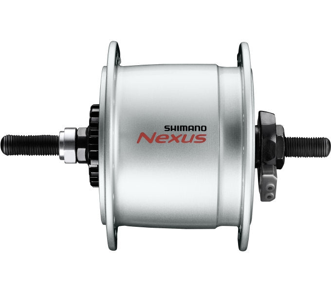 Naafdynamo Shimano Nexus DH-C6000-3R 3 Watt 36 gaats - rollerbrakes - zilver