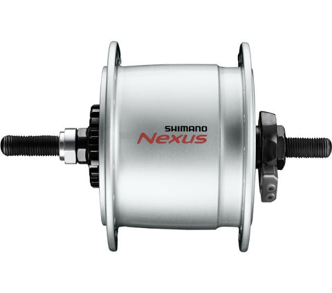 Naafdynamo Shimano Nexus DH-C6000-3R 3 Watt 36 gaats - rollerbrakes - zilver