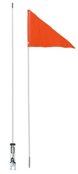 Fietsvlag Icetoolz 24052G0 met deelbare stang van fiberglas 150 cm - oranje