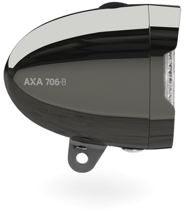 Axa Koplamp 706-B Retro 15 lux led batterij chroomzwart