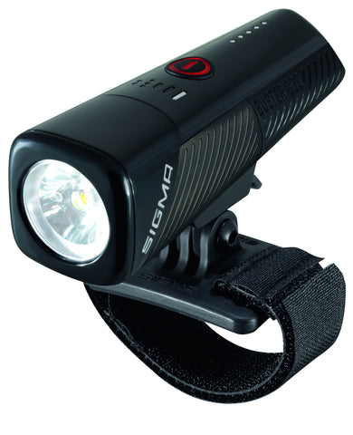 Sigma koplamp Buster 800 LED helmhouder -Li-ion accu USB