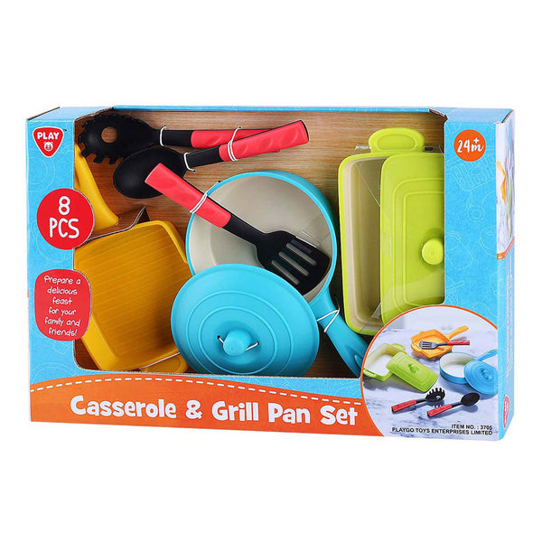 Grilpannen Set met Accessoires, 8dlg.