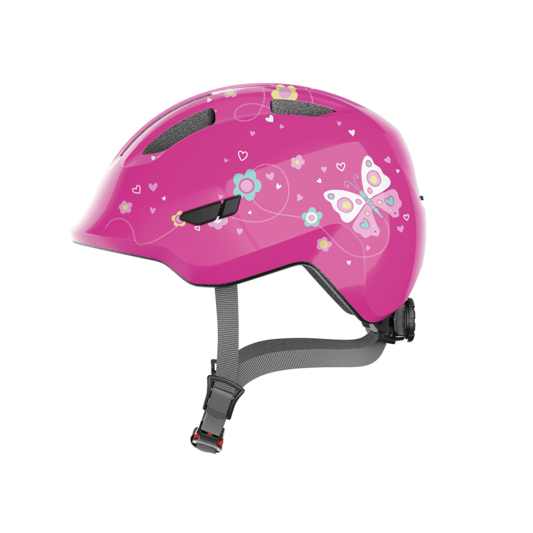 Abus Helm Kind Smiley 3.0 rose butterfly M (50-55cm)