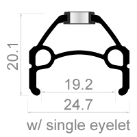 Wielset 26 Rodi Skorpion MTB 8 9 10 speed - zwart