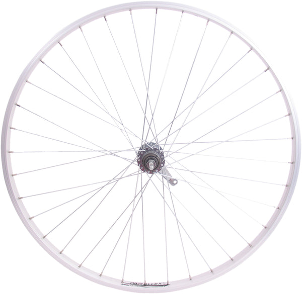 Achterwiel 28 x 1 4 aluminium Shimano remnaaf - zilver