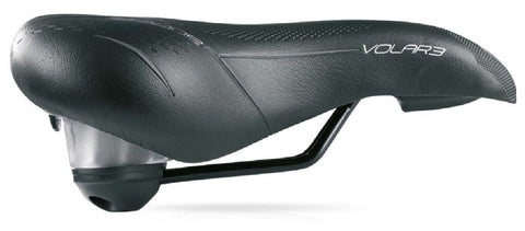 Selle de vélo Selle Bassano Volare XXL BigCity amortissement élastomère - noir