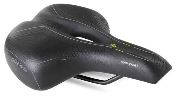 Fietszadel Selle Bassano Suprema 5zone EL Dames met elastomere demping - zwart