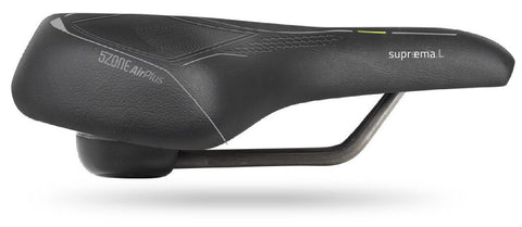 Fietszadel Selle Bassano Suprema 5zone EL Dames met elastomere demping - zwart