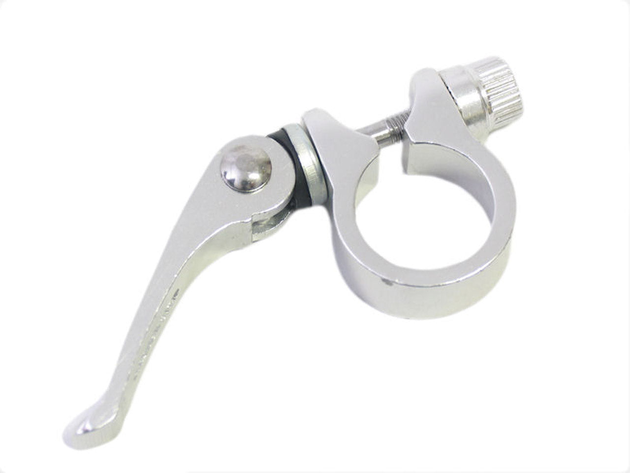 Zadelpenklem Ergotec SCQ-080 ø28.6 mm aluminium met snelspanner - zilver