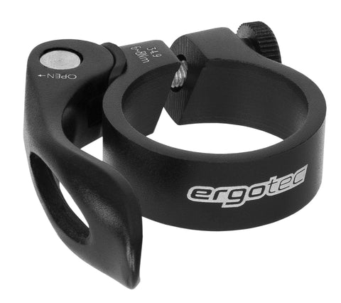 Collier de tige de selle Ergotec SCQ-0100 ø31.8 aluminium avec blocage rapide - noir