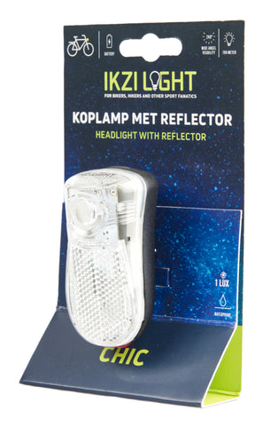 Koplamp led batterij wit