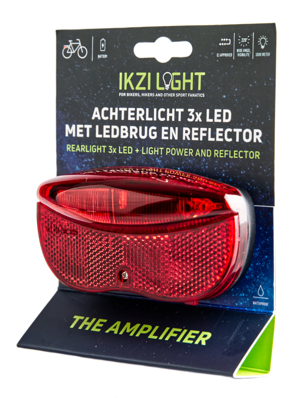 Imp Ikzilight achterlicht batterij aan uit 3xled 50 mm op kaart