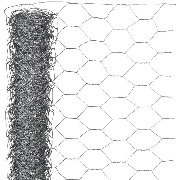 Nature Nature Gaas zeshoekig 1x10 m 40 mm gegalvaniseerd staal