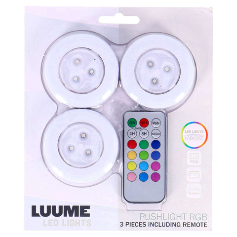 Luume Luume LED Druklampen Zelfklevend 3 Stuks