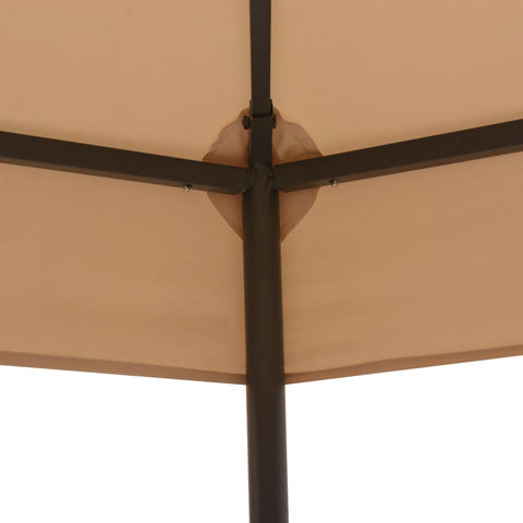 VidaXL Tuinprieel 323x265 cm hexagonaal beige