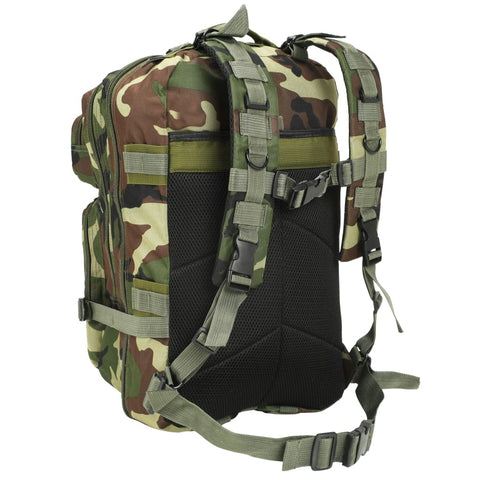 VidaXL Rugzak legerstijl 50 L camouflage