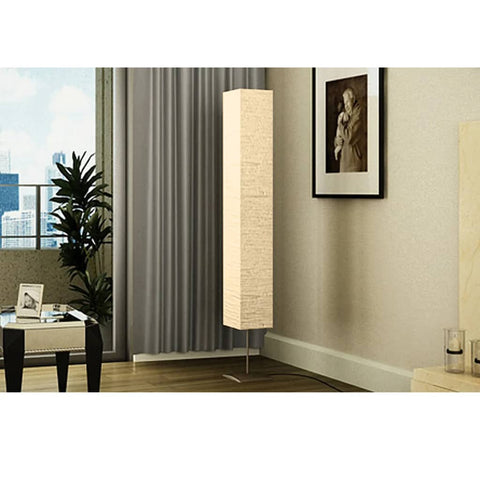 VidaXL Vloerlamp met stalen standaard 170 cm beige